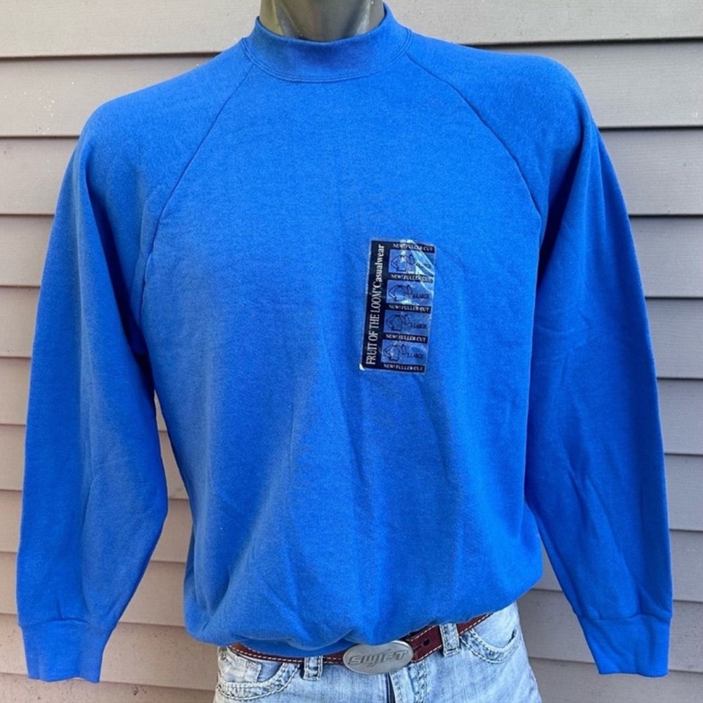Vintage NOS raglan blank sweatshirt fruit of the loom men’s XL 90s
